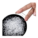 Clear Hair Elastics Rubber Bands